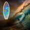 Surfboard Neon Sign, Dimmable LED Beach Wave Neon Signs USB Powered, Decorations for Man Cave Home Summer Beach Restaurant Bar Bistro Club, Gifts for Surfers